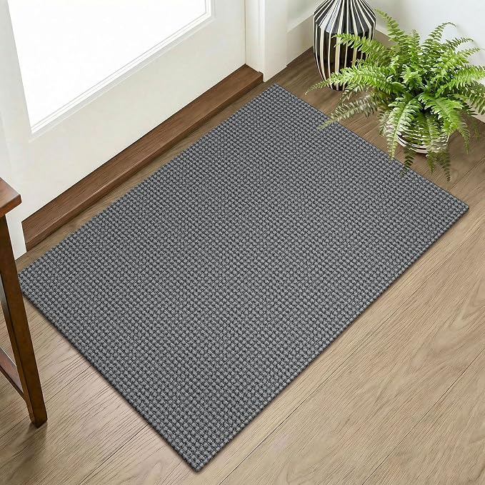 KOZYFLY Indoor Door Mat 2x3 ft Small Area Rugs Washable Front Door Mat Non Slip by KOZYFLY