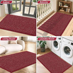 BEQHAUSE Dirt Trapper Door Mat 24" x 36", Non-Slip Washable Doormats Entrance - Image 8