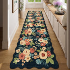 DUKINO 2x8 Washable Runner Rug, Lightweight Soft Floral Hallway Rug Runner - Image 3