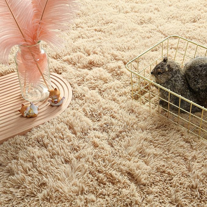 Andecor Soft Fluffy Bedroom Rugs, 5 x 8 Feet Indoor Shaggy Plush Area Rug - Image 5