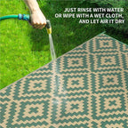Outdoor Patio Plastic Straw Rug - Image 4