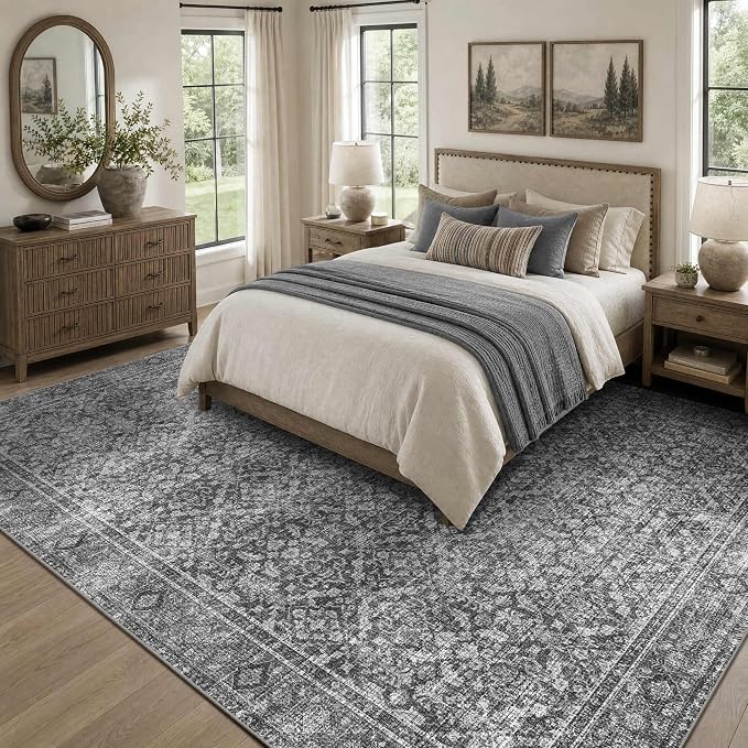 Latte&Fog Area Rug for Living Room and Bedroom - Image 3