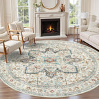 Tortania 5' Round Area Rug Living Room Rugs by Tortania