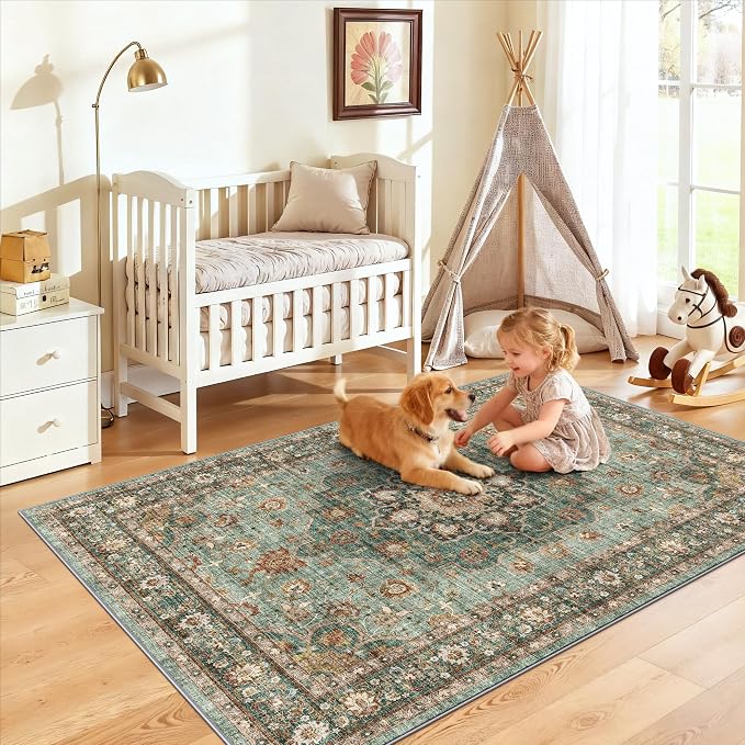 4x6 Area Rugs for Living Room: Perfect for Bedroom Kitchen Kids Room Nursery - Image 6