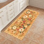 DUKINO 2x4 Rug for Entryway, Washable Kitchen Floral Runner Rug - Image 9