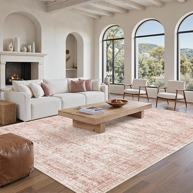Soalmost Washable Area Rug 8x10, Large Soft Rugs by Soalmost