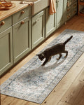 Machine Washable Kitchen Runner Rugs: 2'6"x8' Hallway Runner Rug Non Slip Low by palohom