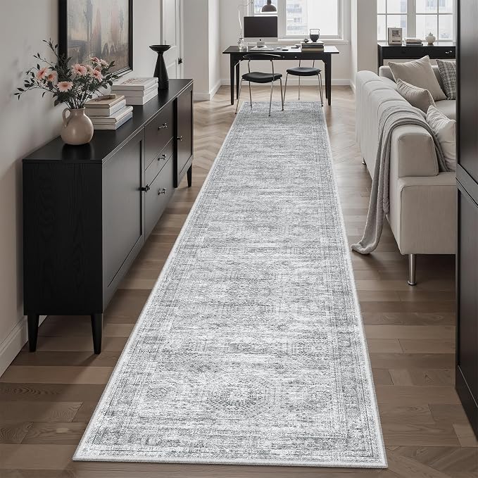 Soalmost Runner Rug 2x12 Washable Non-Slip Hallway Runner Rugs by Soalmost