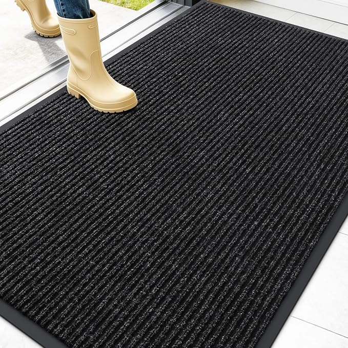 OLANLY Front Door Mat Indoor Outdoor Entrance, Waterproof Heavy Duty Doormat by OLANLY