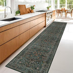 Vintage Washable 2x10 Runner Rug Non Slip by HazoHaus