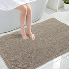 OLANLY Large Bathroom Rugs 47x32, Extra Soft Absorbent Chenille Bath Rugs by OLANLY