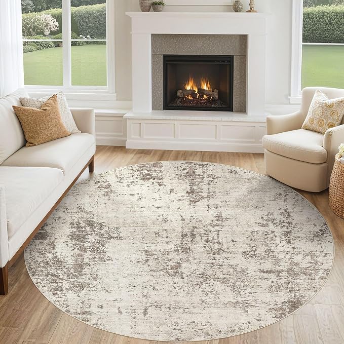 UERMEI 6ft Round Area Rug Living Room Rugs - Image 3