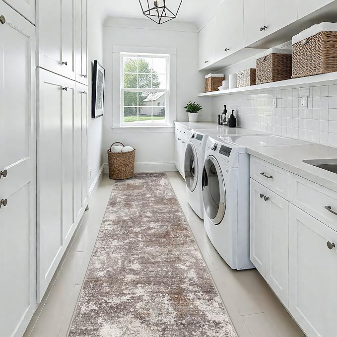 3x15 Ft Long Hallway Runner Rug – Non-Slip Washable Wide Kitchen Runner | - Image 4
