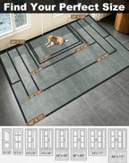 Mibao Front Door Mat Indoor Entrance, 29.5" x 17", Dirt Trapper Welcome Mat - Image 3