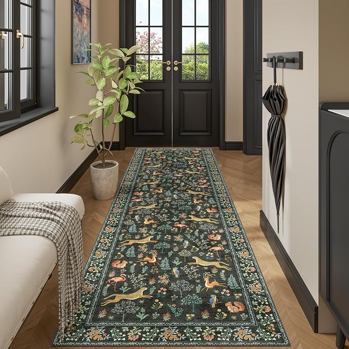 DUKINO 3x10 Washable Runner Rug by DUKINO