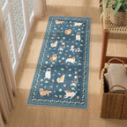 DUKINO 2x4 Runner Rug for Entryway, Animal Dog Print Washable Kitchen Rug - Image 6