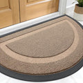 OLANLY Half Circle Door Mat Indoor Outdoor Entrance Welcome, Waterproof by OLANLY