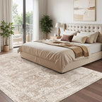 Madane Washable 6x9 Area Rugs for Living Room, Vintage Natural Rug - Image 2