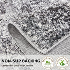 DMOYEST Washable Runner Rug for Hallway: 3x12 Neutral Modern Abstract Low Pile - Image 5