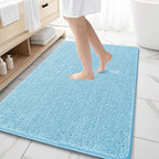 OLANLY Large Bathroom Rugs 59x35, Extra Soft Absorbent Chenille Bath Rugs by OLANLY