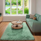 ONASAR Sage Green 3x5 Rugs for Bedroom, Fluffy Bedside Area Rug, Soft Plush - Image 5