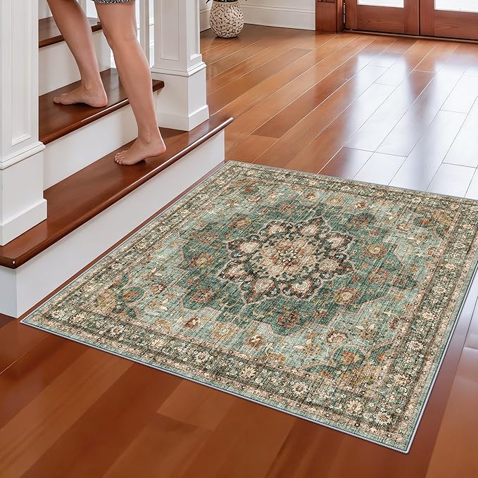 TOPRUUG Green Washable Entry Rug - Image 3