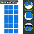 ProsourceFit Exercise Puzzle Mat 1/2-inch, EVA Interlocking Foam Floor Tiles - Image 5
