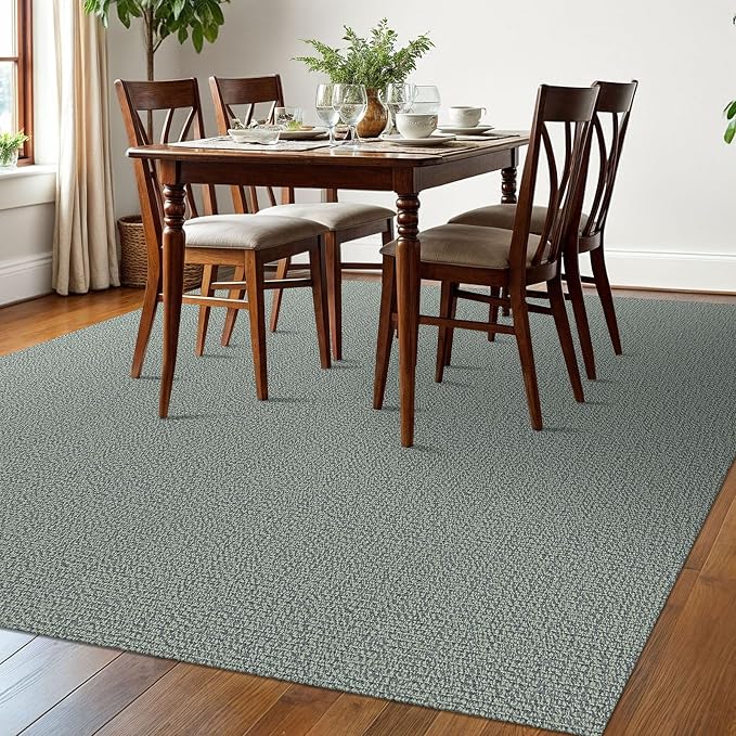 EARTHALL Washable Area Rugs 6x9 Ft Non Slip Living Room Rugs Cotton Rubber - Image 6