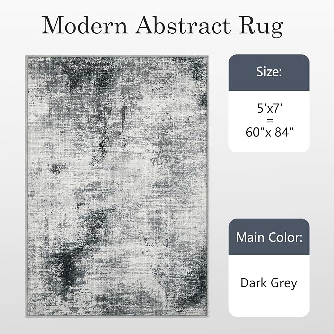 5x7 Washable Area Rugs - Image 9