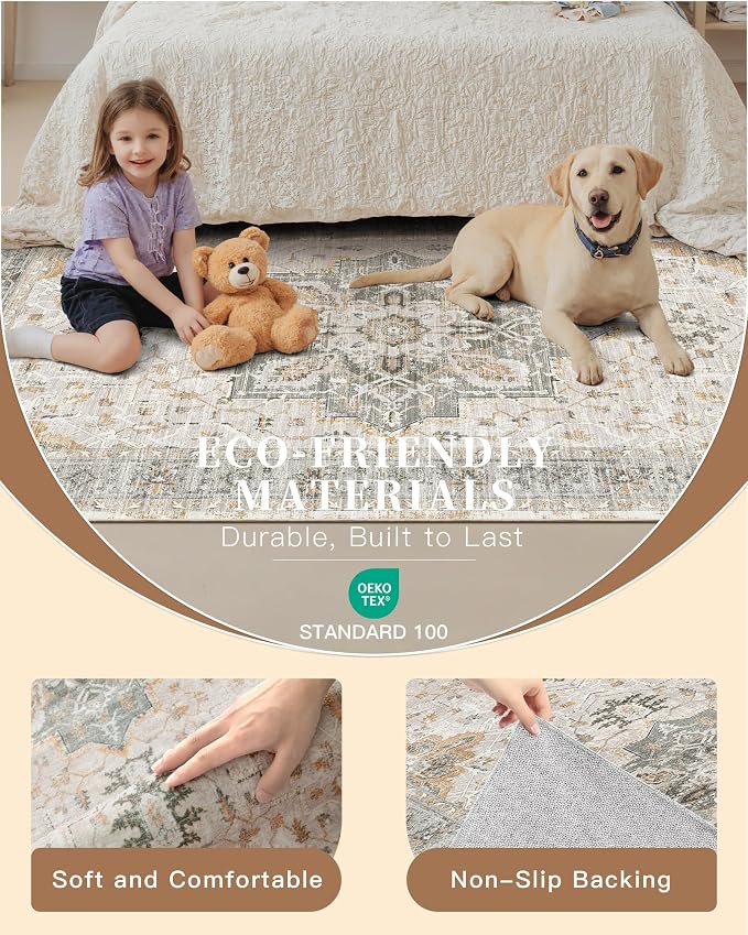 Madane Washable Runner Rug - Image 5