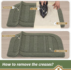 BEQHAUSE Kitchen Rugs Set of 2 Non-Slip Washable Kitchen Mats - Image 9