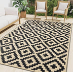 Smiry Waterproof Outdoor Rug 9X18 ft, Reversible Plastic Straw Patio Camping by Smiry