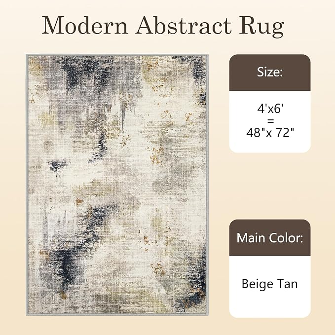 4x6 Washable Area Rugs - Image 9