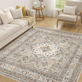 Vintage Living Room Square Area Rug 6x6 by COTILED