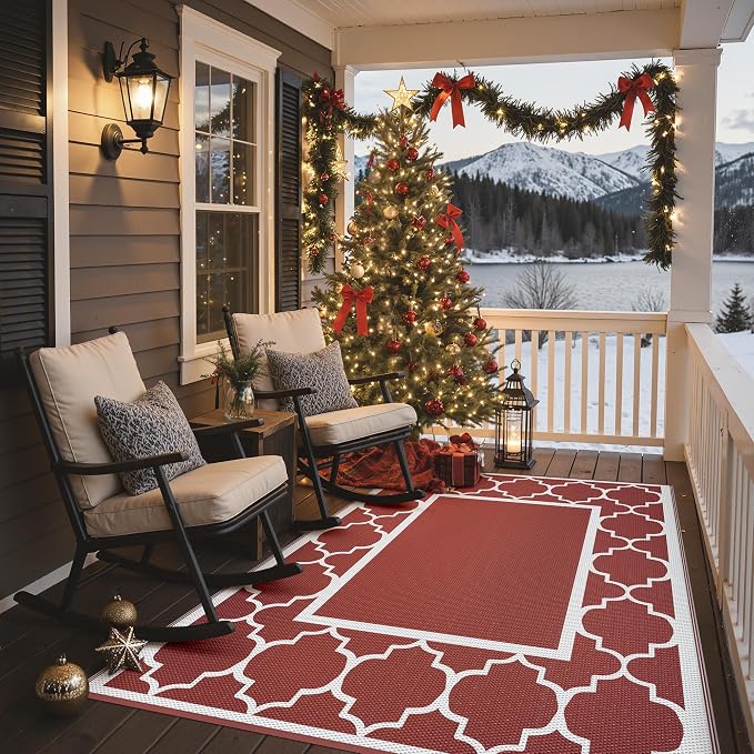 GENIMO 5' x 8' Outdoor Rug Waterproof - Image 4