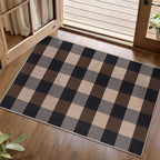Tangsoo Checkered Easy Jute Rug, 2x3 Washable Ultra Thin Rug by Tangsoo