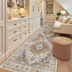 Madane Hallway Rug 3x10, Kitchen Rugs Washable Entryway Rug Vintage Kitchen - Image 3