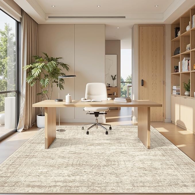 Soalmost 6x9 Area Rug for Living Room Washable 6x9 Rug Non-Slip Modern Rugs for - Image 4