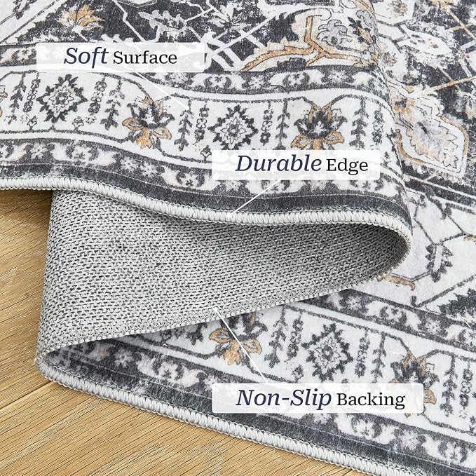 Madane Hallway Runner Rug 2x12, Extra Long Washable Runner Rugs - Image 4