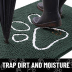 Smiry Dog Door Mat for Muddy Paws, Absorbent Dirt Trapper Non Slip Quick Dry - Image 2
