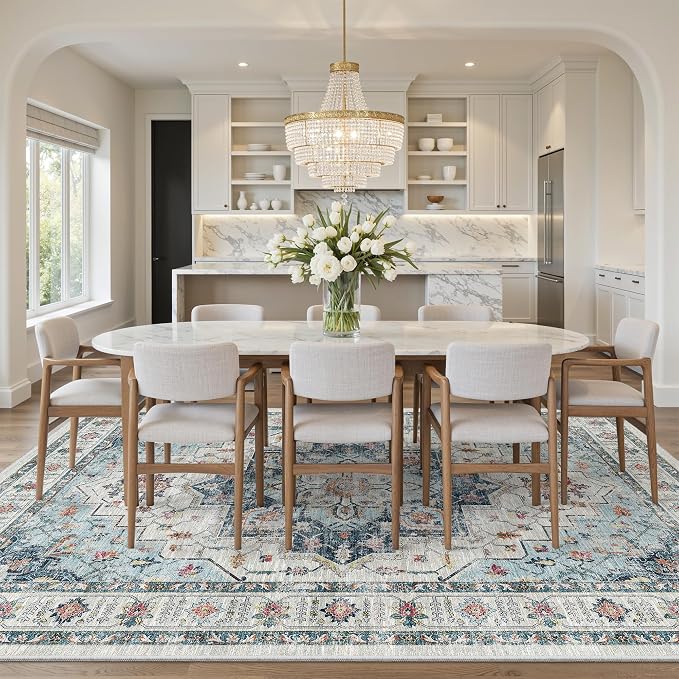 Madane Washable Rug 8x10 Area Rugs - Image 4