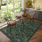Washable Area Rugs for Living Room: 5x7 Rug Stain Resistant Non Slip Low Pile - Image 7