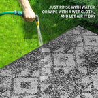 Outdoor Patio Plastic Straw Rug - Image 3