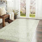 Sage Green Boho Front Door Mat for Indoor Entrance Washable Non Slip Cute - Image 8