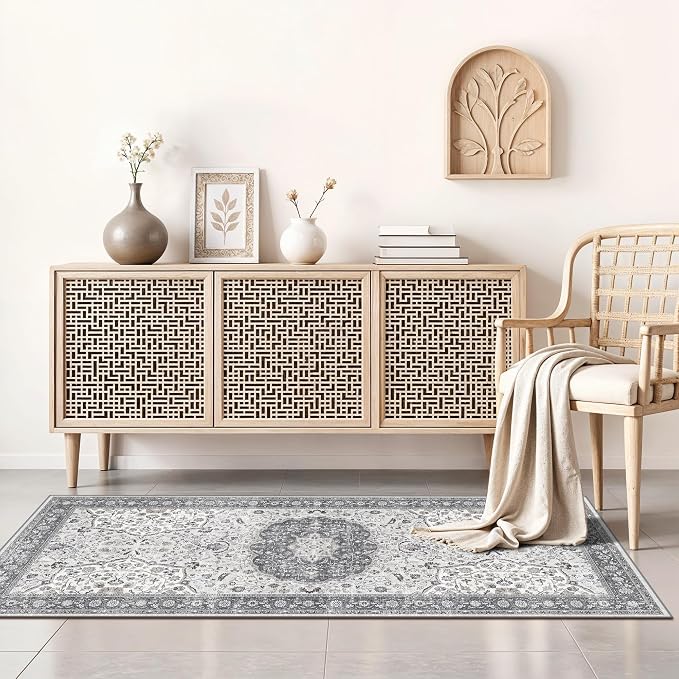 Washable 2x4 Kitchen Sink Rugs: Washable Non-Slip Hardwood Floor Mat by HYHAOYUNLAI