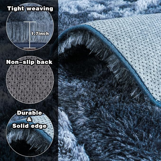 Area Rugs 9x12 for Living Room, Ultra Soft Fluffy Rugs for Bedroom, Non-Slip - Image 5