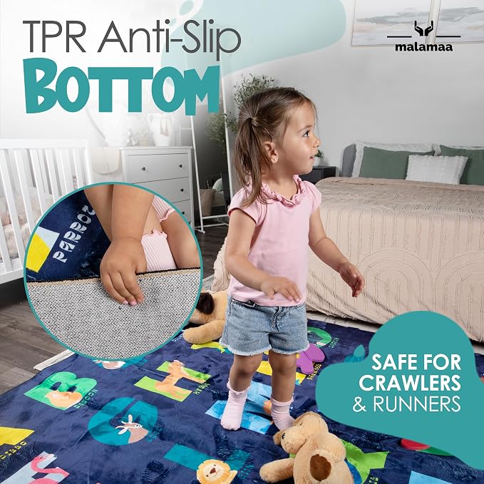 ABC Rug for Kids XL 80" x 60", Toddlers and Baby - Image 6