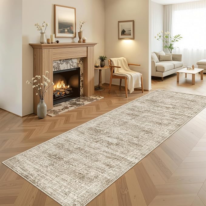 Soalmost Runner Rug 3x8 Washable Non-Slip Hallway Runner Rugs - Image 3