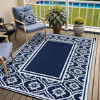HUGEAR Plastic Outdoor Rug 6'x9' Waterproof Camping Carpet Outside Reversible by HUGEAR