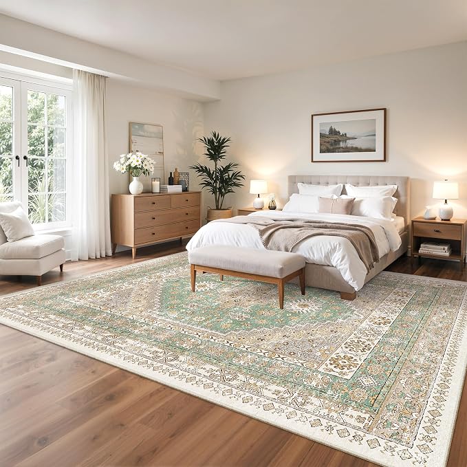 zesthome 10x14 Area Rugs, Stain Resistant Washable Rug, Ultra-Thin Rugs - Image 9